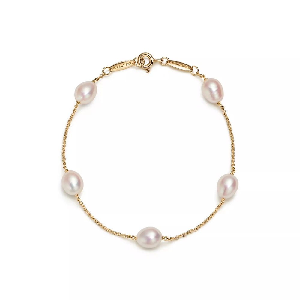 Tiffany & Co. Gold Bracelet with Pearls